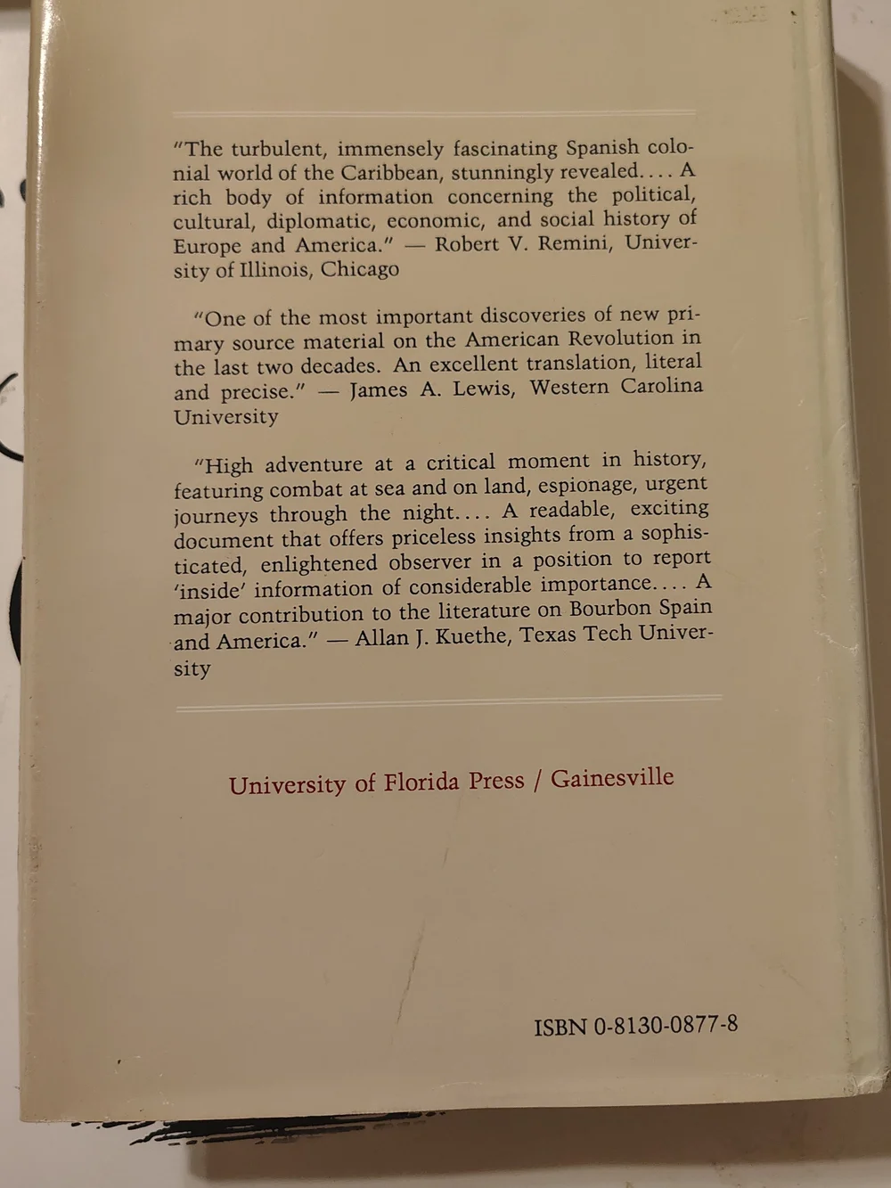 The Journal of Don Francisco Saavedra de Sangronis 1780-1783 (Signed copy)